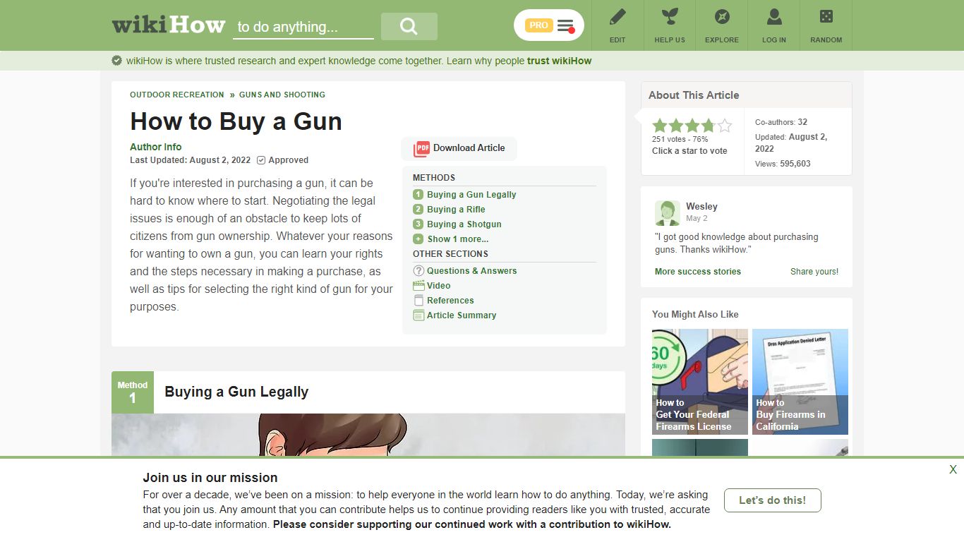 4 Ways to Buy a Gun - wikiHow